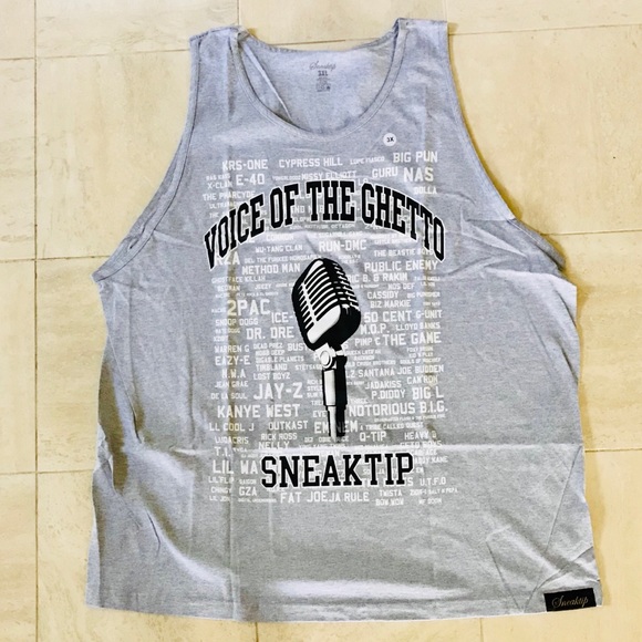 Sneaktip Voice of the Ghetto Tank Top / Muscle Tee - Picture 3 of 7
